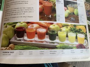 Rainbow shots menu   at The Salad Concept - Sompetch Branch in Chiang Mai