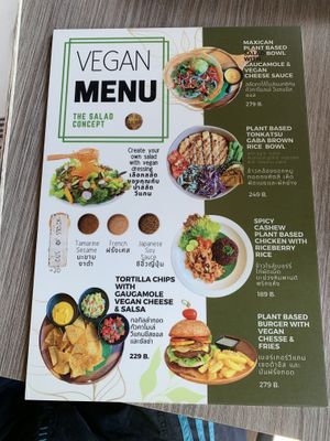 Vegan menu   at The Salad Concept - Sompetch Branch in Chiang Mai