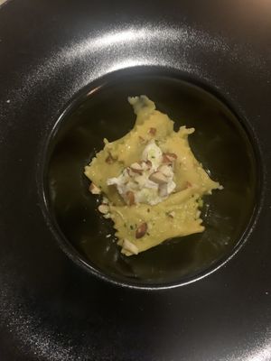 Ravioli patate e menta  at Shakti Food in Brescia