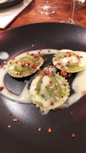 Ravioli di mare at Shakti Food in Brescia