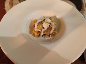 Lasagna senza glutine con i carciofi at Shakti Food in Brescia