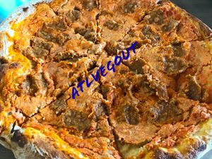 “Meat” pizza at Firepit in Atlanta