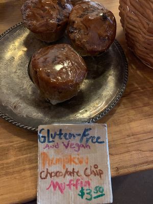 Vegan baked goods at Allgood Coffee in Weaverville