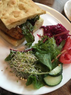 Tasty tofu BLT! ?❤️ at Greens Vegetarian Cafe in Hebden Bridge