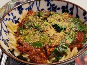 Main dish Pasta style at Le Botaniste - Schuman in Brussels