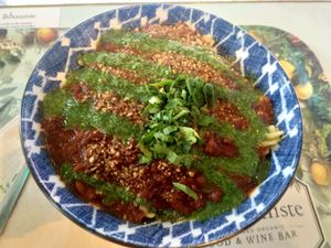 Pasta bolo at Le Botaniste - Schuman in Brussels