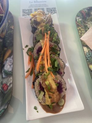 Vegan sushi  at Le Botaniste - Schuman in Brussels