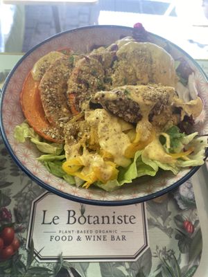 Pumpkin salad  at Le Botaniste - Schuman in Brussels