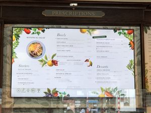 Menu  at Le Botaniste - Schuman in Brussels