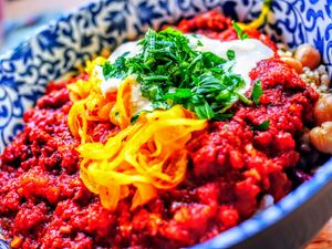 Chili Sin Carne at Le Botaniste - Schuman in Brussels