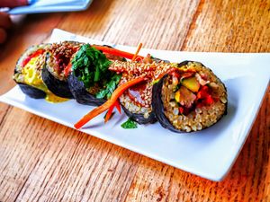 Vegan maki at Le Botaniste - Schuman in Brussels