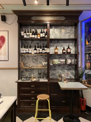 Wine section  at Le Botaniste - Schuman in Brussels