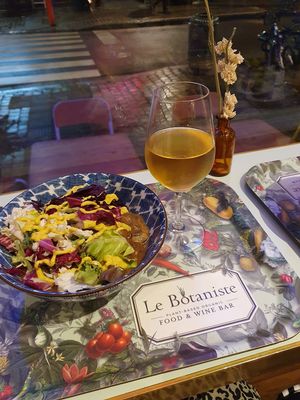 Something with potatoes and mushrooms, it is Joseph's mashed potatoes I think at Le Botaniste - Schuman in Brussels