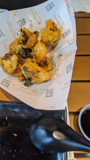 Tempura Brussels at JINYA Ramen Bar in Atlanta