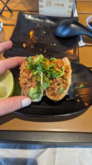 Tiny tacos at JINYA Ramen Bar in Atlanta
