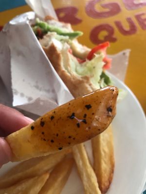 BBQ sauce was very tasty at Maya Burger Queen in Pai