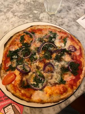 Vegan Padana at Pizza Express - Cromwell Rd in South West London
