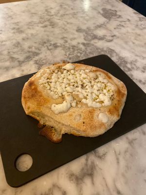 Garlic Bread with Vegan Mozzarella Alternative at Pizza Express - Cromwell Rd in South West London