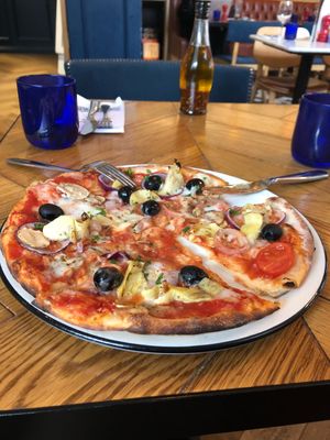 pizza  at Pizza Express - Cromwell Rd in South West London