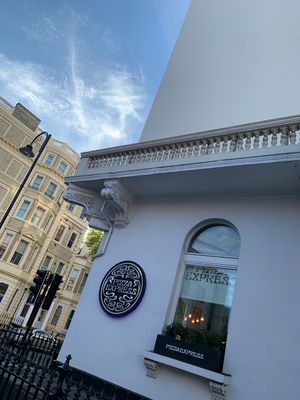 Exterior- big townhouse architecture  at Pizza Express - Cromwell Rd in South West London