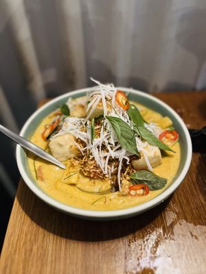 Yellow tofu curry  at Rice Boi in Sunshine Coast