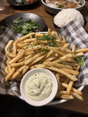 Chips w wasabi Mayo   at Rice Boi in Sunshine Coast