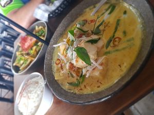 Vegan Yellow Curry 😍❤🤤 at Rice Boi in Sunshine Coast