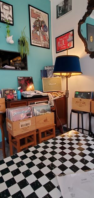 Inside at Do Vigário Pub and Records in Lisbon