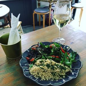 Cous Cous Salad at Do Vigário Pub and Records in Lisbon