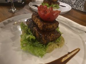 Vegan Ribs   at Pissari Bali Cafe in Ubud