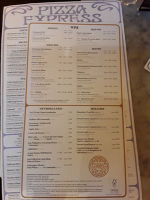  at Pizza Express - Leadenhall Market in London