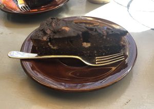 Raw Snickers cake at Coffee Circus in Bugibba