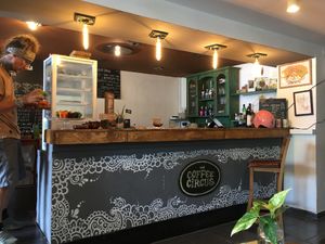 zen atmosphere inside the shop  at Coffee Circus in Bugibba