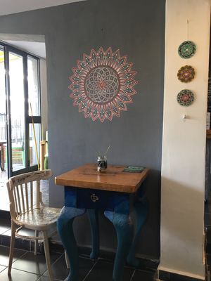 mandala decor  at Coffee Circus in Bugibba
