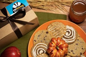 Fat Badger Bakery's special box of Fall treats - Maple Glazed Pumpkin, Caramel Apple and Chocolate Chip! at Fat Badger Bakery in Pipersville
