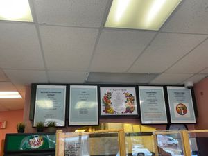 Menue  at Senbeb Cafe in Washington