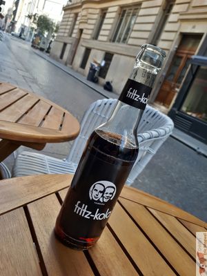 Fritz cola awesome  at VeganBioBurger in Paris