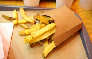 baked fries at VeganBioBurger in Paris
