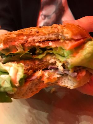 Cheeseburger  at VeganBioBurger in Paris