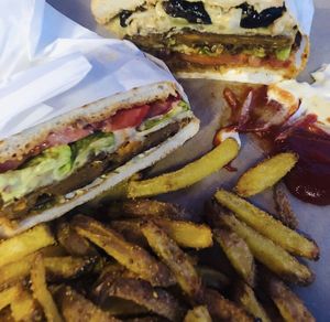 Burgers  at VeganBioBurger in Paris