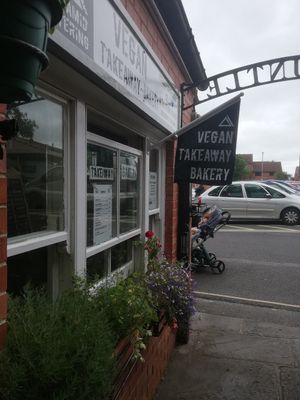 Front at Pyramid Vegan Cafe & Bakery in Glastonbury