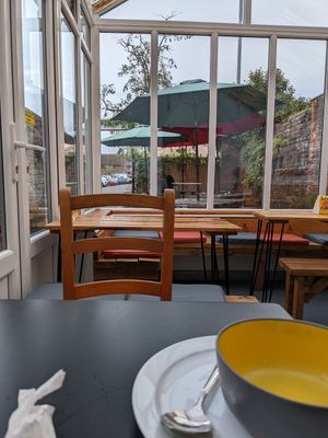 Conservatory at Pyramid Vegan Cafe & Bakery in Glastonbury