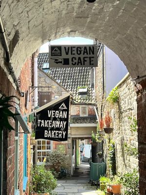   at Pyramid Vegan Cafe & Bakery in Glastonbury