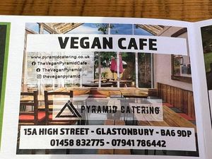   at Pyramid Vegan Cafe & Bakery in Glastonbury