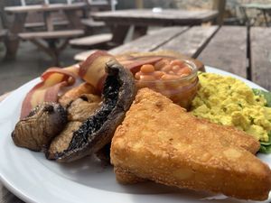   at Pyramid Vegan Cafe & Bakery in Glastonbury