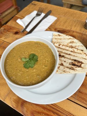 Lentil dal   at Pyramid Vegan Cafe & Bakery in Glastonbury