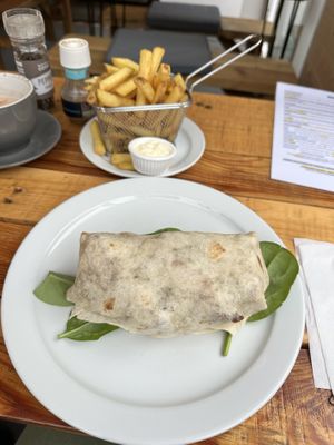 Breakfast burrito   at Pyramid Vegan Cafe & Bakery in Glastonbury