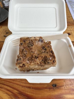 Biscotti cake  at Pyramid Vegan Cafe & Bakery in Glastonbury