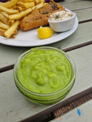 When peas get mushy at Pyramid Vegan Cafe & Bakery in Glastonbury