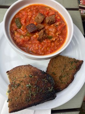 Soup  at Pyramid Vegan Cafe & Bakery in Glastonbury